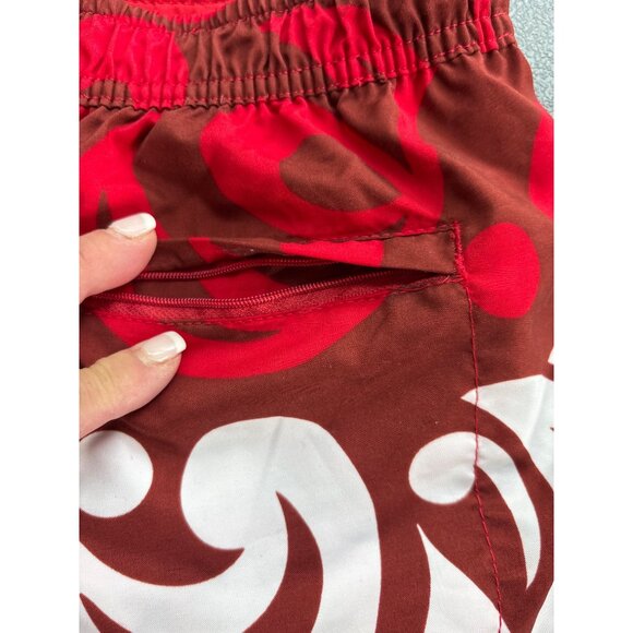 Quicksilver Men's Red Hawaiin Board Shorts L - Picture 10 of 12